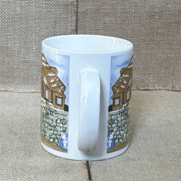 Vintage Gibson Storybook Cottage Coffee Mug Cup Rustic Country Hygge Fairytale - Picture 4 of 6
